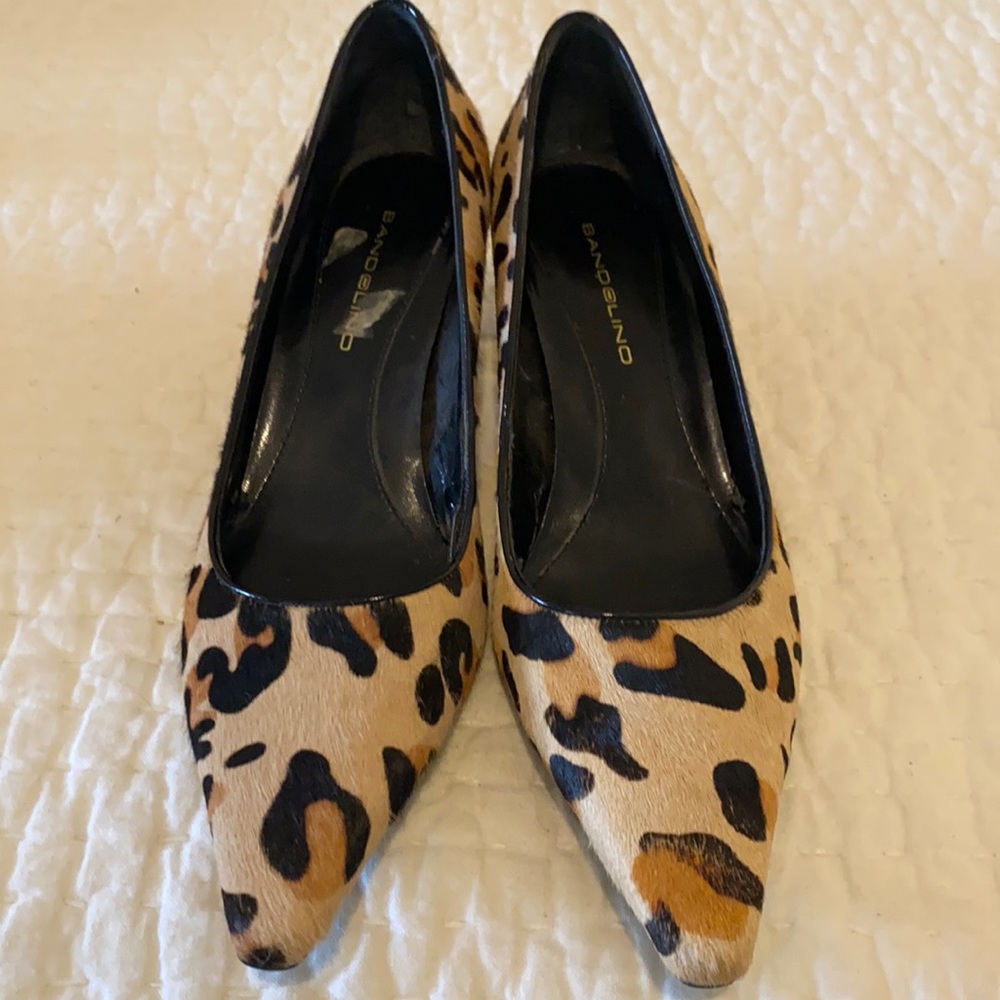 Cheetah print kitten heel